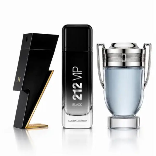 Herren 3er-Set — Pechschwarz
